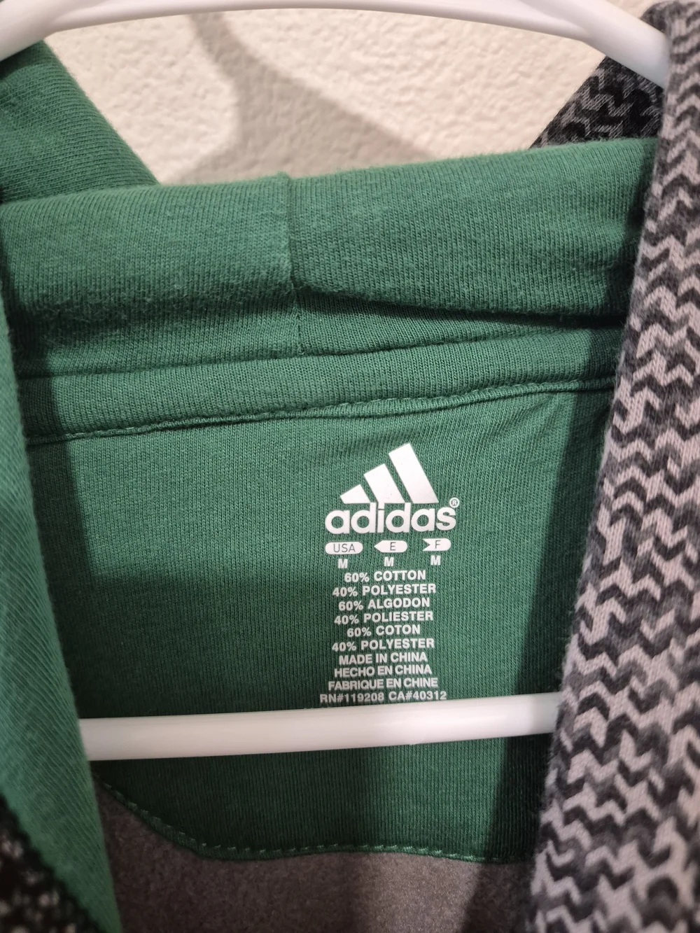 adidas Gray & Green Celtics Pullover Hoodie